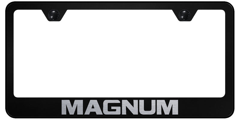 Magnum Stainless Steel Frame - Laser Etched Black