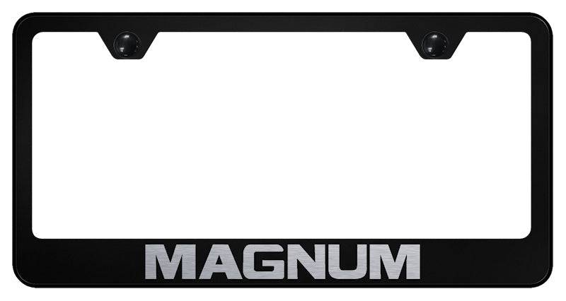 Magnum Stainless Steel Frame - Laser Etched Black