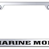 Marine Mom Stainless Steel Frame - Laser Etched Mirrored