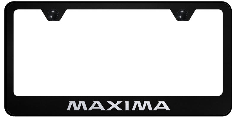 Maxima Stainless Steel Frame - Laser Etched Black