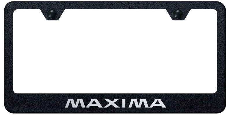 Maxima Stainless Steel Frame - Laser Etched Rugged Black