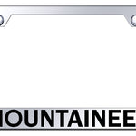 Mountaineer Stainless Steel Frame - Laser Etched Mirrored