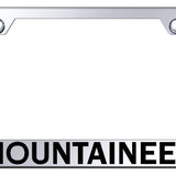 Mountaineer Stainless Steel Frame - Laser Etched Mirrored