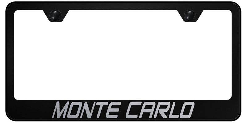 Monte Carlo Stainless Steel Frame - Laser Etched Black