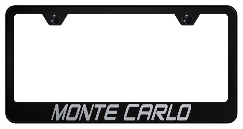 Monte Carlo Stainless Steel Frame - Laser Etched Black