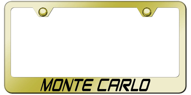 Monte Carlo Stainless Steel Frame - Laser Etched Gold