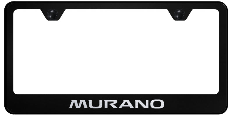 Murano Stainless Steel Frame - Laser Etched Black