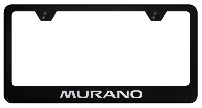 Murano Stainless Steel Frame - Laser Etched Black