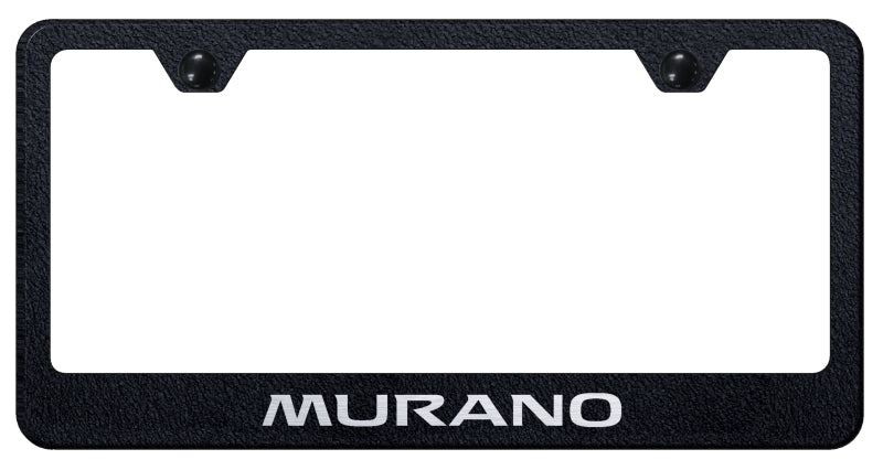 Murano Stainless Steel Frame - Laser Etched Rugged Black