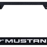 Mustang Stainless Steel Frame - Laser Etched Rugged Black