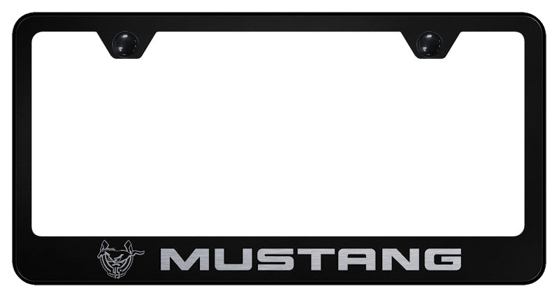 Mustang 45th Anniversary Stainless Frame - Etched Black