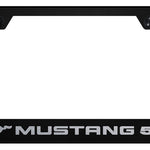 Mustang 5.0 Stainless Steel Frame - Laser Etched Black