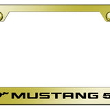 Mustang 5.0 Stainless Steel Frame - Laser Etched Gold