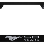 Mustang 50 Years Stainless Steel Frame - Laser Etched Black