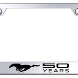 Mustang 50 Years Stainless Steel Frame - Etched Mirrored