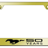 Mustang 50 Years Stainless Steel Frame - Laser Etched Gold