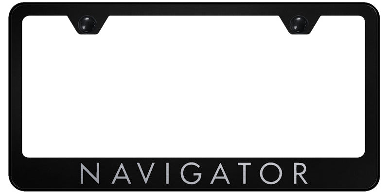 Navigator Stainless Steel Frame - Laser Etched Black