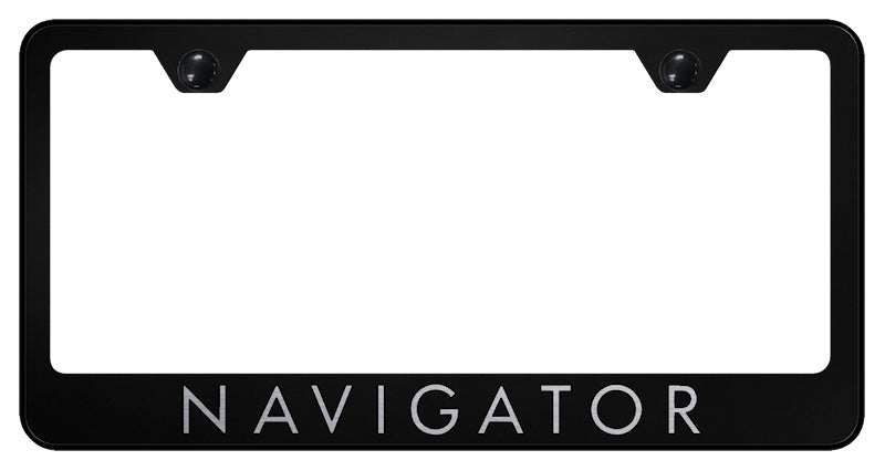 Navigator Stainless Steel Frame - Laser Etched Black