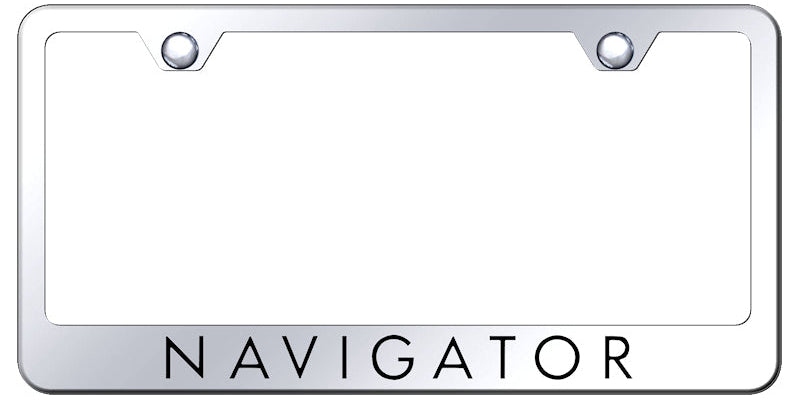 Navigator Stainless Steel Frame - Laser Etched Mirrored