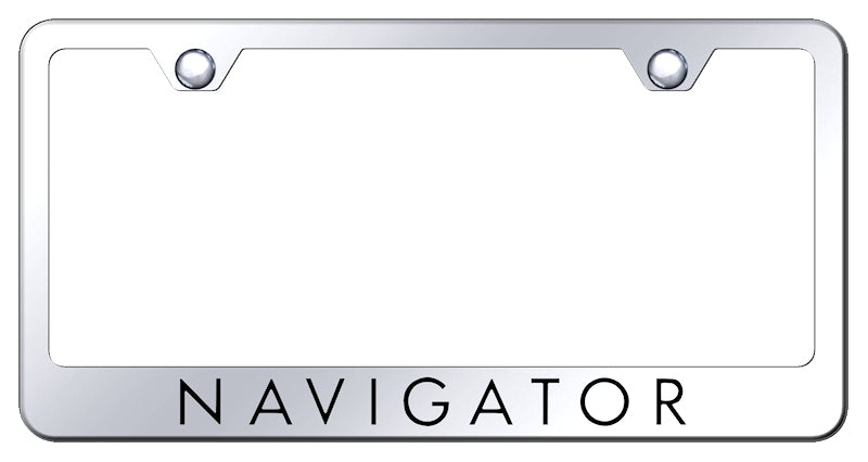 Navigator Stainless Steel Frame - Laser Etched Mirrored