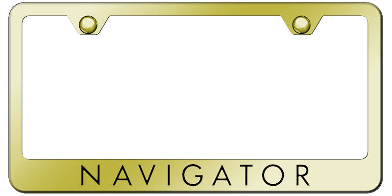 Navigator Stainless Steel Frame - Laser Etched Gold