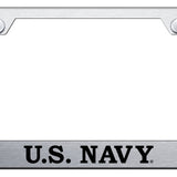 U.S. Navy Stainless Steel Frame - Laser Etched Brushed