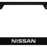 Nissan Stainless Steel Frame - Laser Etched Black