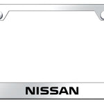 Nissan Stainless Steel Frame - Laser Etched Mirrored