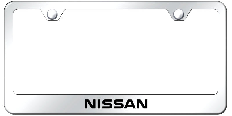 Nissan Stainless Steel Frame - Laser Etched Mirrored