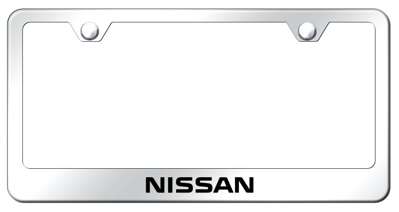 Nissan Stainless Steel Frame - Laser Etched Mirrored