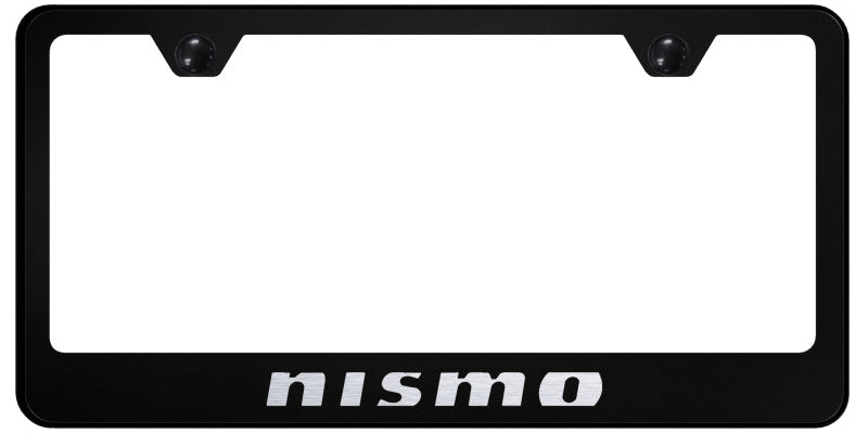 Nismo Stainless Steel Frame - Laser Etched Black