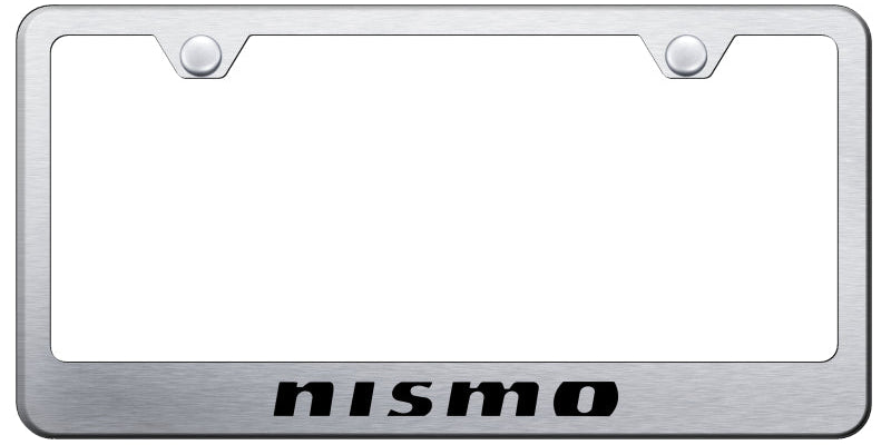 Nismo Stainless Steel Frame - Laser Etched Brushed