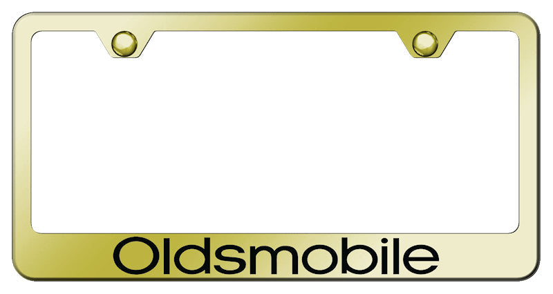 Oldsmobile Stainless Steel Frame - Laser Etched Gold