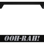 OOH-RAH! Stainless Steel Frame - Laser Etched Black