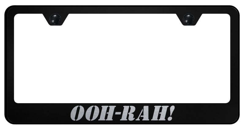 OOH-RAH! Stainless Steel Frame - Laser Etched Black