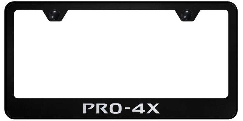 Pro-4X Stainless Steel Frame - Laser Etched Black