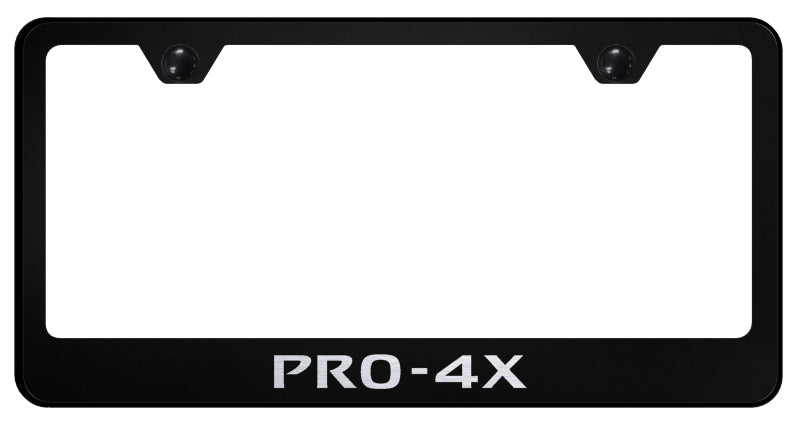 Pro-4X Stainless Steel Frame - Laser Etched Black