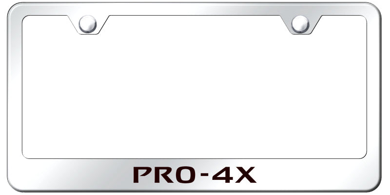 Pro-4X Stainless Steel Frame - Laser Etched Mirrored