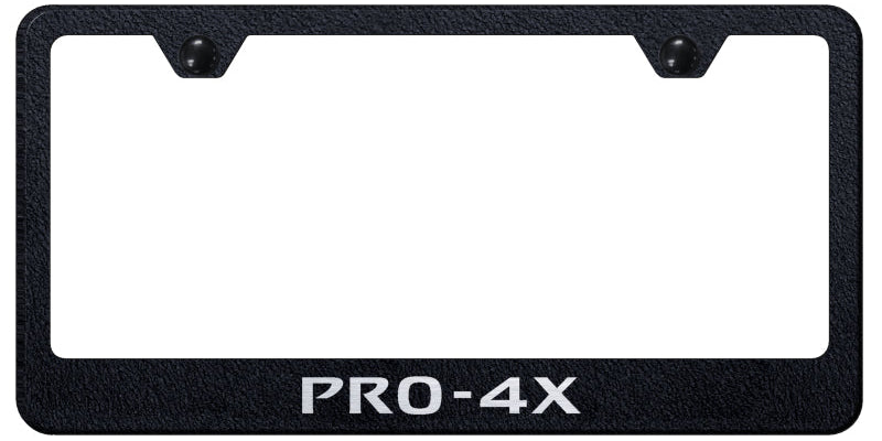 Pro-4X Stainless Steel Frame - Laser Etched Rugged Black