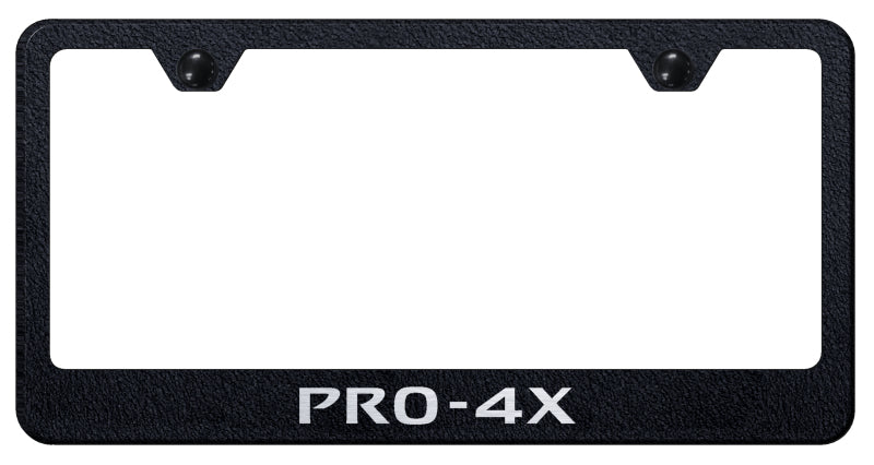 Pro-4X Stainless Steel Frame - Laser Etched Rugged Black