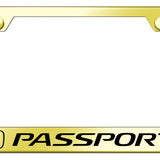 Passport Stainless Steel Frame - Laser Etched Gold