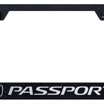 Passport Stainless Steel Frame - Laser Etched Rugged Black