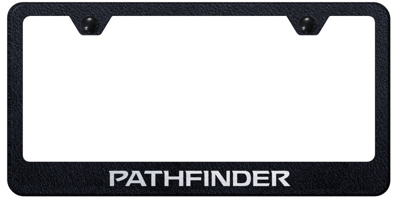 Pathfinder Stainless Steel Frame - Laser Etched Rugged Black