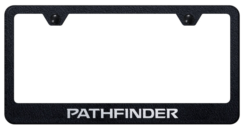 Pathfinder Stainless Steel Frame - Laser Etched Rugged Black