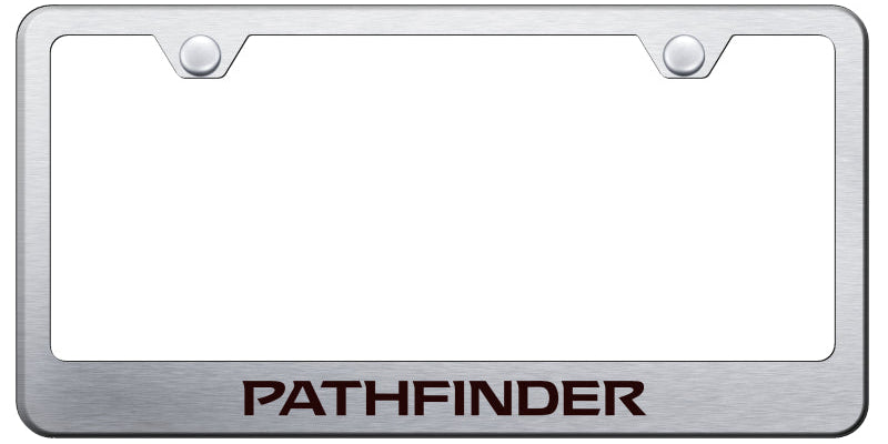 Pathfinder Stainless Steel Frame - Laser Etched Brushed