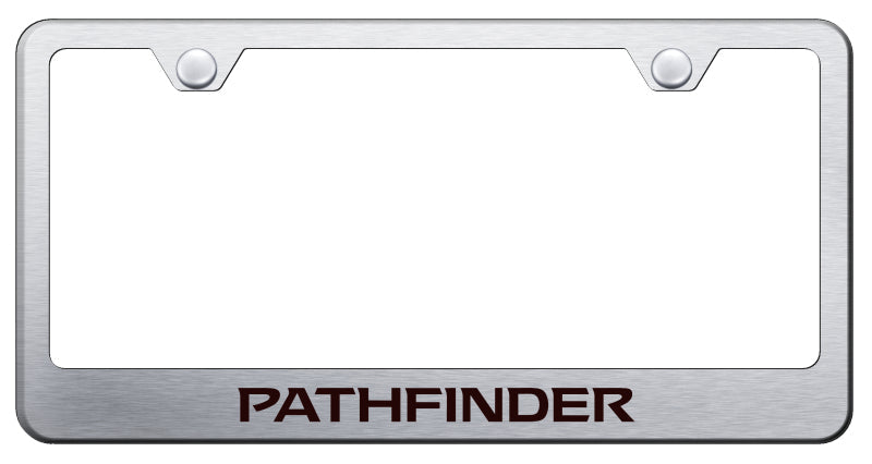 Pathfinder Stainless Steel Frame - Laser Etched Brushed