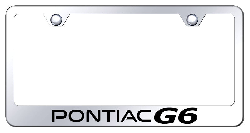 Pontiac G6 Stainless Steel Frame - Laser Etched Mirrored