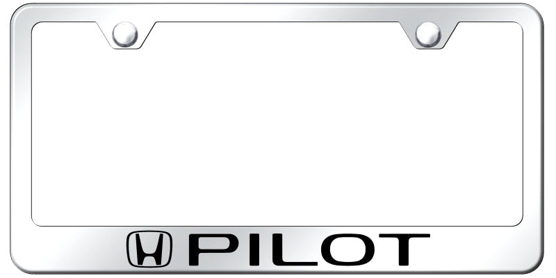 Pilot Stainless Steel Frame - Laser Etched Mirrored