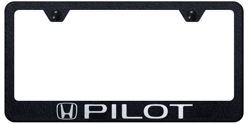 Pilot Stainless Steel Frame - Laser Etched Rugged Black