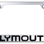 Plymouth Stainless Steel Frame - Laser Etched Mirrored